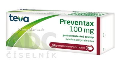 PREVENTAX 100 MG TABLETY 50X100 MG