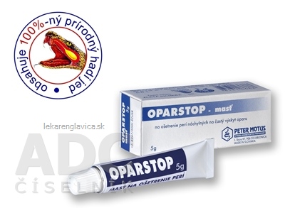 OPARSTOP - MASŤ NA OŠETRENIE PERÍ NÁCHYLNÝCH NA ČASTÝ VÝSKYT OPARU