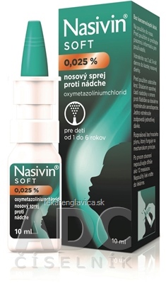 NASIVIN SOFT 0,025 % Nosový sprej 1X10 ML