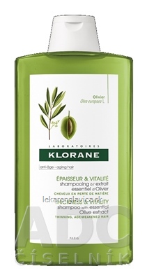 KLORANE SHAMPO. A LEXTRAIT ESSENTIEL DOLIVIER 400ML (SAMPON S VYTAZKOM Z OLIV)