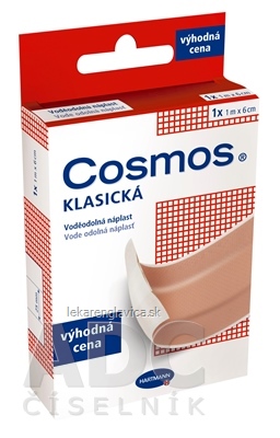 COSMOS KLASICKA VODE ODOLNA NAPLAST 1KS 1M X 6CM, VYHODNA CENA, 1X1 KS