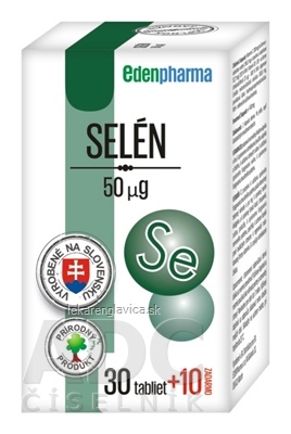 EDENPHARMA SELEN 50 ?G                             40KS TBL 30+10 ZADARMO (40 KS)