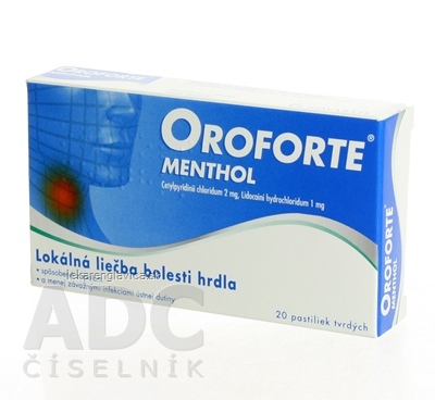 OROFORTE MENTHOL PASTILKY1X20