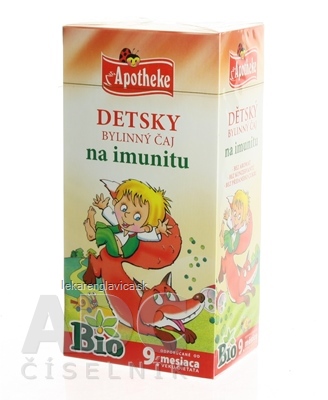 APOTHEKE BIO DETSKÝ ČAJ NA IMUNITU (OD UKONČENÉHO 9. MESIACA) 20X1,5 G