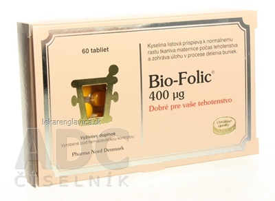 BIO-FOLIC 400 µG TABLETY 1X60 KS