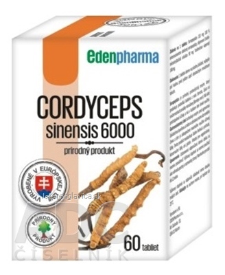 EDENPHARMA CORDYCEPS SINENSIS 6000                 60KS TBL 1X60 KS