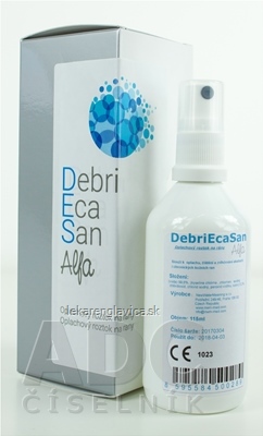 DEBRIECASAN ALFA  OPLACHOVY ROZTOK NA RANY 1X115 ML