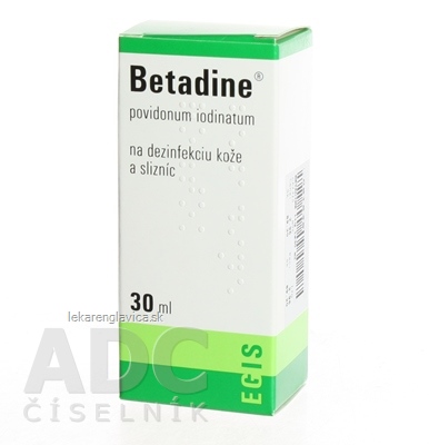 BETADINE DEZINFEKČNÝ ROZTOK 100 MG/ML 1X30 ML