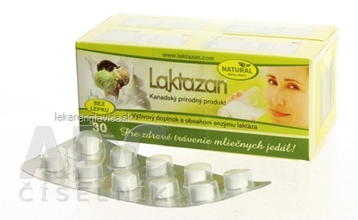 LAKTAZAN TABLETY S PRÍCHUŤOU MÄTY 1X60 KS