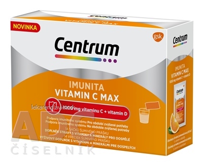 CENTRUM IMUNITA VITAMIN C MAX                      99.4G VRECKA, POMARANCOVA PRICHUT 14X7,1 G (99 G)