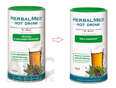 HERBALMED HOT DRINK  KAŠEĽ A PRIEDUŠKY - DR.WEISS 1X180 G