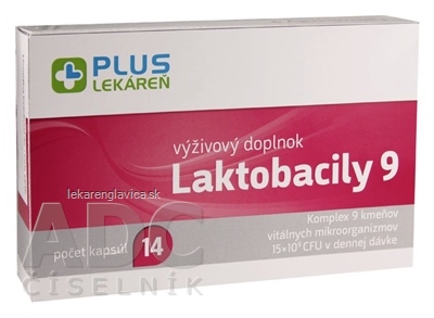 PLUS LEKÁREŇ LAKTOBACILY 9 KAPSULY 1X14 KS