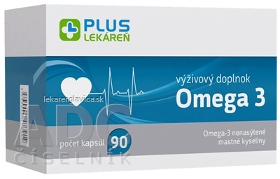 PLUS LEKÁREŇ OMEGA 3 KAPSULY 1X90 KS