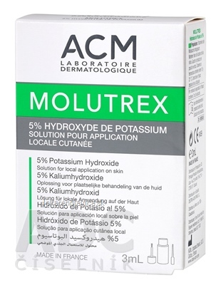 ACM MOLUTREX 3ML ROZTOK NA OSETRENIE KONTAGIOZNEHO MOLUSKU 1X3 
