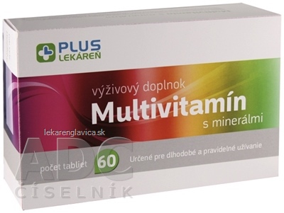 PLUS LEKÁREŇ MULTIVITAMÍN S MINERÁLMI TABLETY 1X60 KS