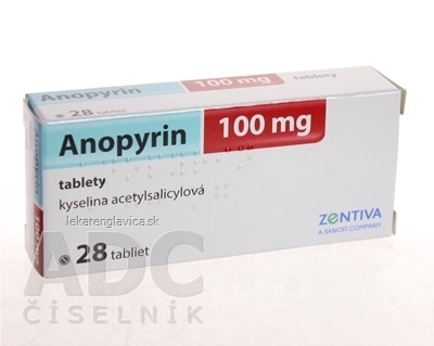 ANOPYRIN 100 MG TABLETY 28X100 MG 