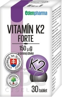 EDENPHARMA VITAMIN K2 FORTE 30KS                       30KS TBL 1X30 KS