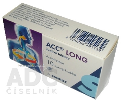 ACC LONG šumivé tablety 600 MG 1X10 KS