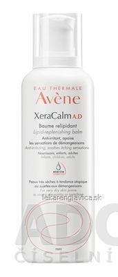 AVE XERACALM A.D BAUME RELIPIDANT 400ML RELIPIDACNY BALZAM, VELMI SUCHA KOZA (STERIL