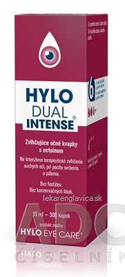 HYLO DUAL INTENSE 10ML ZVLHCUJUCE OCNE KVAPKY 1X10 ML