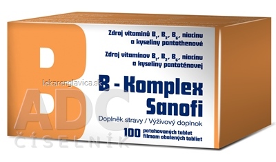 B-KOMPLEX ZENTIVA TABLETY 1X100 KS