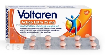 VOLTAREN ACTIGO EXTRA 25 MG TABLETY 1X20 KS