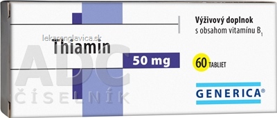 GENERICA THIAMIN 50 MG TABLETY 1X60 KS