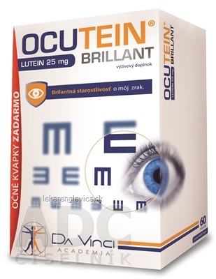 OCUTEIN BRILLANT LUTEÍN 25 MG-DA VINCI KAPSULY 1X60 KS+OČNÉ KVAPKY OCUTEIN SENSITIVE 15 M