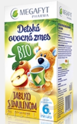 MEGAFYT BIO OVOCNÝ ČAJ S PRÍCH. JABLKA A S INULÍN. 20X2 G (40 G)