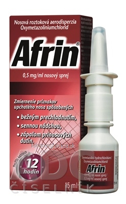AFRIN 0,5 MG/ML NOSOVÝ SPREJ 1X15 ML