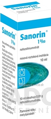 SANORIN 1 ‰ Nosové kvapky 1X10 ML