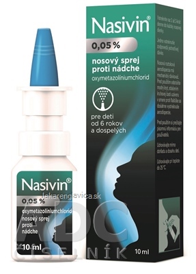 NASIVIN 0,05% Nosový sprej 1X10 ML