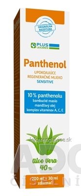 PLUS LEKAREN PANTHENOL 10% TELOVE MLIEKO           230ML SENSITIVE, UPOKOJUJUCE 1X230 ML