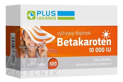 PLUS LEKAREN BETAKAROTEN 10 000 IU                 100KS CPS 1X100 KS