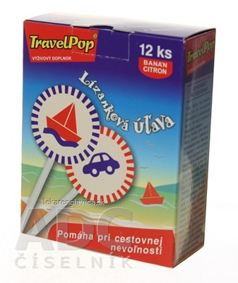 TRAVELPOP LÍZANKA PRI CESTOVNEJ NEVOĽNOSTI 1X12 KS