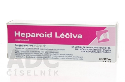 HEPAROID LÉČIVA  masť 1X30 G