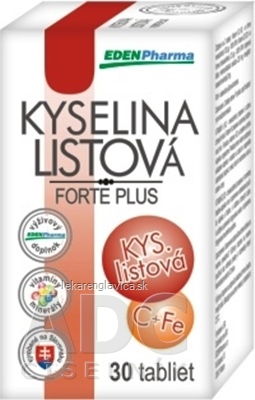 EP KYSELINA LISTOVA FORTE PLUS             TBL 1X30 KS